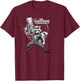 Marvel Guardians of The Galaxy Rocket Raccoon Weapons Poster Small T-Shirt - T-Shirt | Maroon