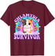 Chlamydia Survivor Cat Meme Funny Shirts Adult Humor T-Shirt - T-Shirt | Maroon