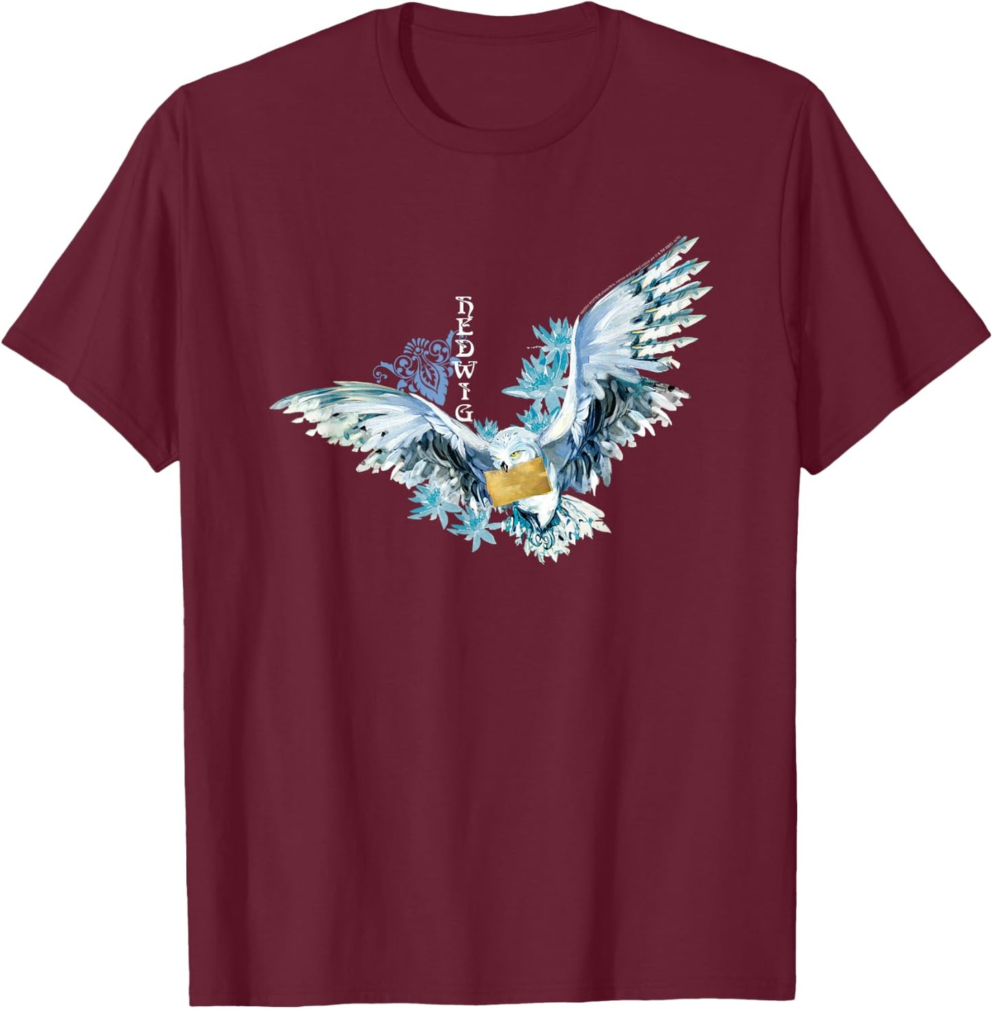 Harry Potter Hedwig T-Shirt - T-Shirt | Maroon