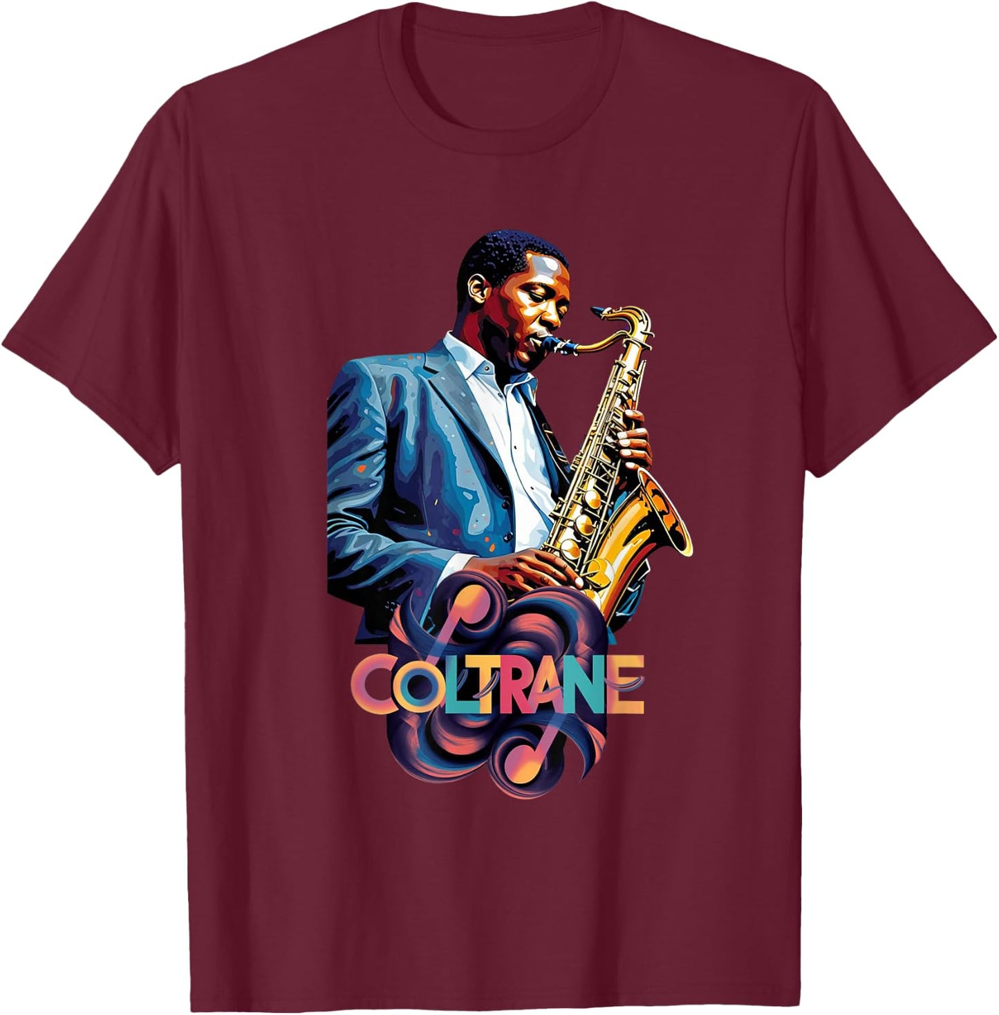 Yes, I Speak Coltrane - Jazz Music Lover T-Shirt - T-Shirt | Maroon
