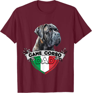 Cane Corso Dad T-Shirt - T-Shirt | Maroon