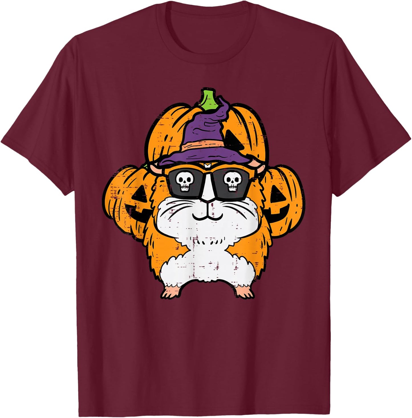 Halloween Guinea Pig Cavy Costume Boys Girls Kids Women Men T-Shirt - T-Shirt | Maroon