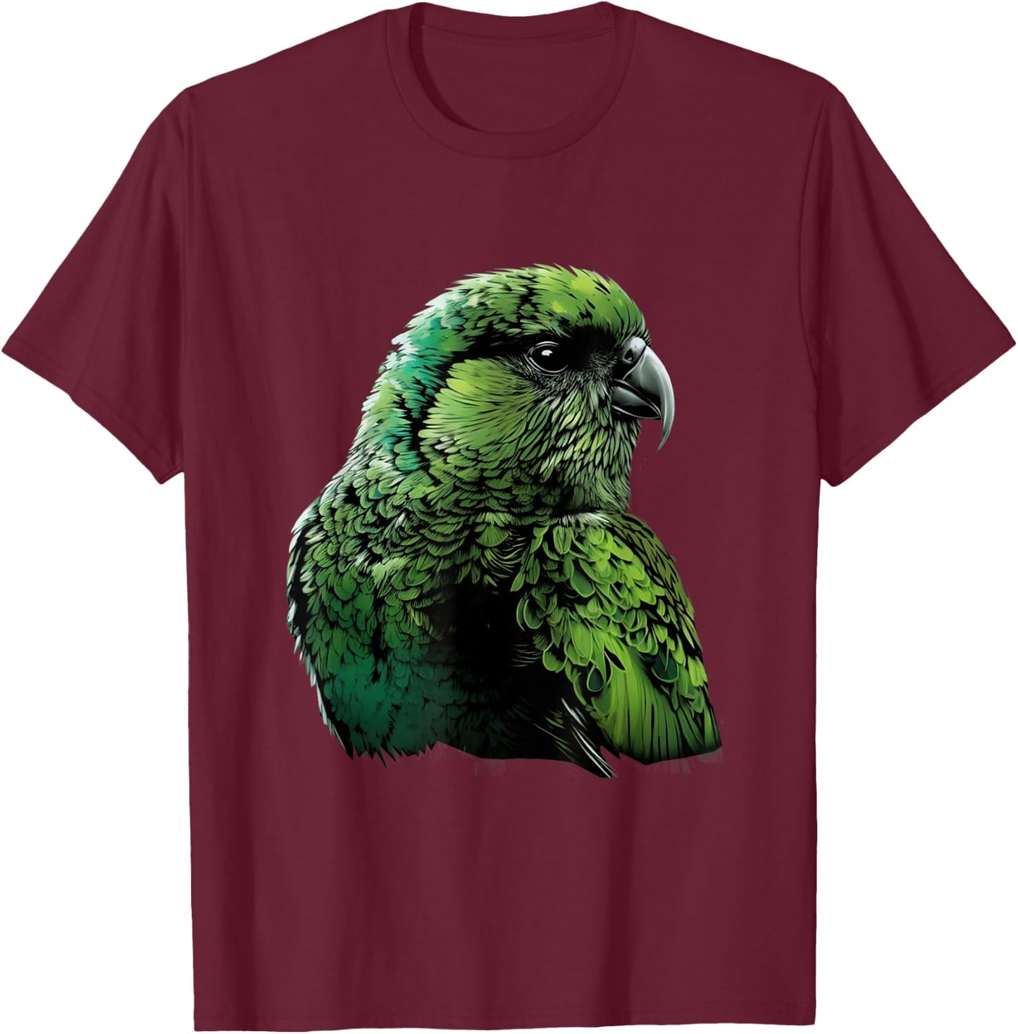 Kakapo Parrot New Zealand Kakapo Bird Parrot Owl Kakapo T-Shirt - T-Shirt | Maroon
