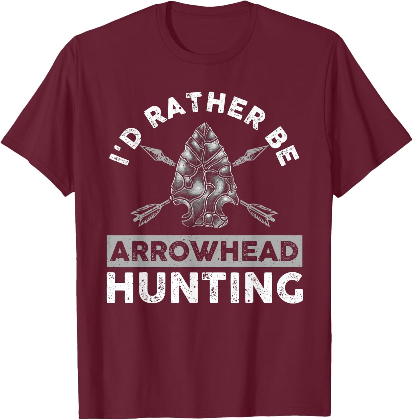 Cool Arrowhead Design Women Arrowhead Hunting Lovers T-Shirt - T-Shirt | Maroon