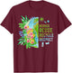 Reduce Reuse Recycle Respect Flower Planet Earth Day T-Shirt - T-Shirt | Maroon
