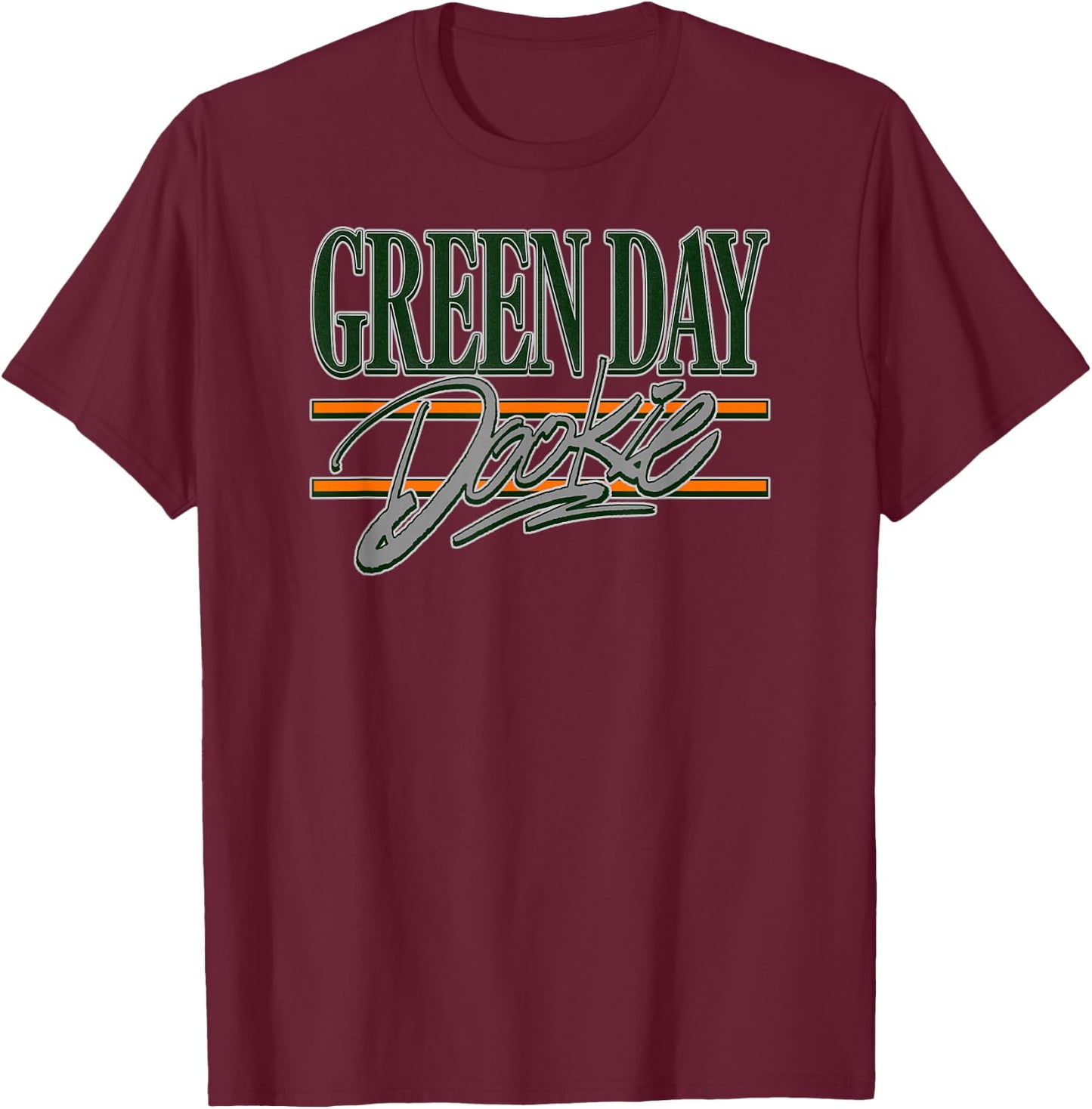 Green Day Dookie 90s Souvenir T-Shirt - T-Shirt | Maroon