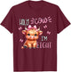 Holy Cow I'm Eight 8 Highland Cow Print 8th Birthday Girl T-Shirt - T-Shirt | Maroon