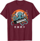 Octopus Synthesizer Aesthetic Japanese Culture Tokyo asian T-Shirt - T-Shirt | Maroon