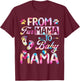 From Fur Mama to Baby Mama Adorable Pregnancy Announcement T-Shirt - T-Shirt | Maroon