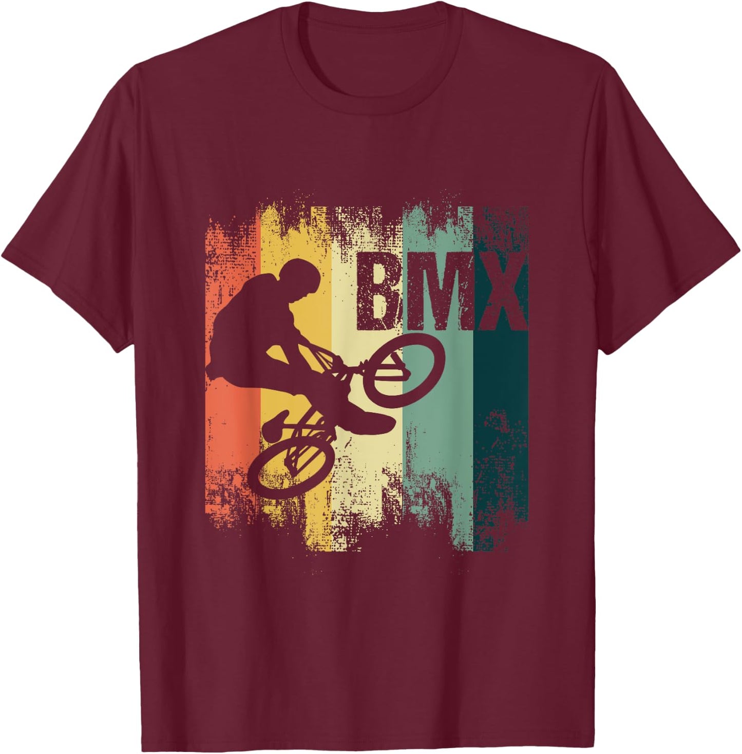 BMX Bicycle Bike Biker Cycling Bicycle Cyclist Bike Gift T-Shirt - T-Shirt | Maroon