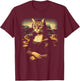 Monalisa With A Cat Face Funny Cat Lover Cat Memes Women Kids T-Shirt - T-Shirt | Maroon
