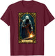Halloween Tarot Card Skeleton Welding Welder Reaper T-Shirt - T-Shirt | Maroon