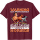 Warning May Spontaneously Start Talking About Horses T-Shirt - T-Shirt | Maroon