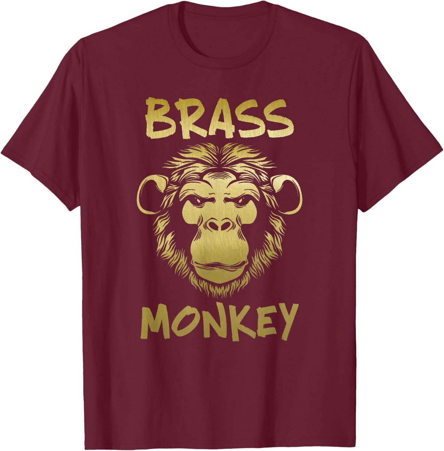Brass Monkey T-Shirt - T-Shirt | Maroon