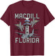 MacDill AFB Florida Air Force Base Fighter Jets Vintage T-Shirt - T-Shirt | Maroon