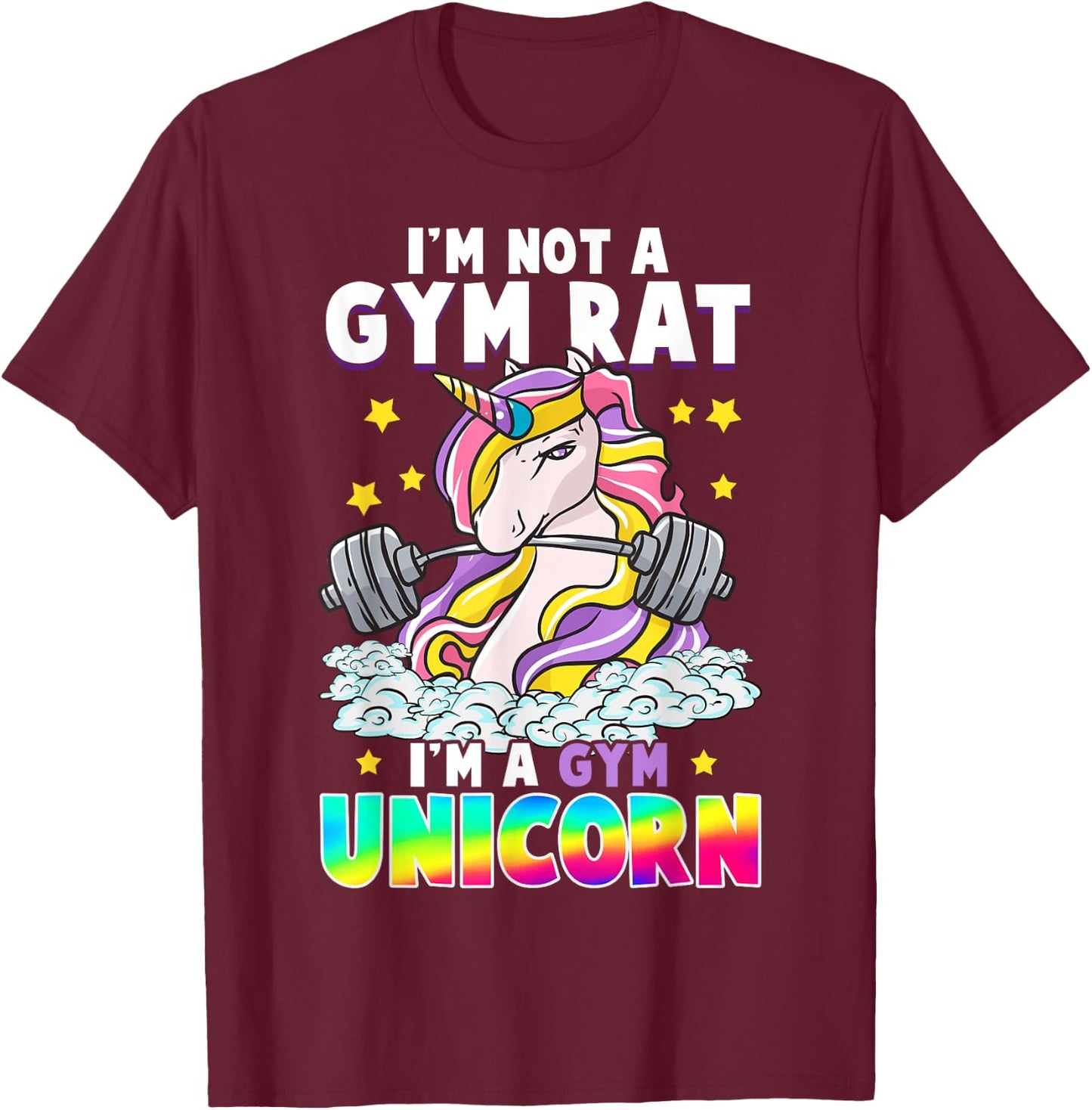 Healthy Life Choices Gift Women Mom Aunt Sister Unicorn Funny Gym Workout Exercise Unicorns Funny T-Shirt - T-Shirt | Maroon