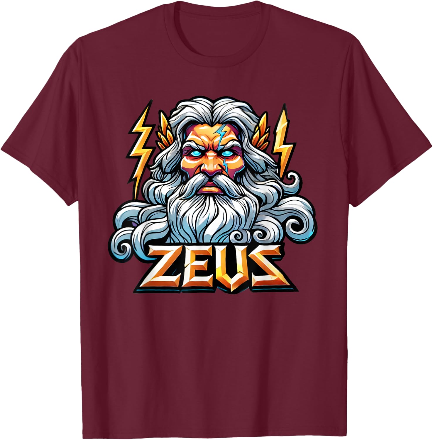 Zeus Greek God Mythology Ancient Greece T-Shirt - T-Shirt | Maroon