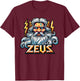 Zeus Greek God Mythology Ancient Greece T-Shirt - T-Shirt | Maroon