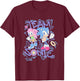 Sonic The Hedgehog Team Sonic Amy Rose Vintage T-Shirt - T-Shirt | Maroon