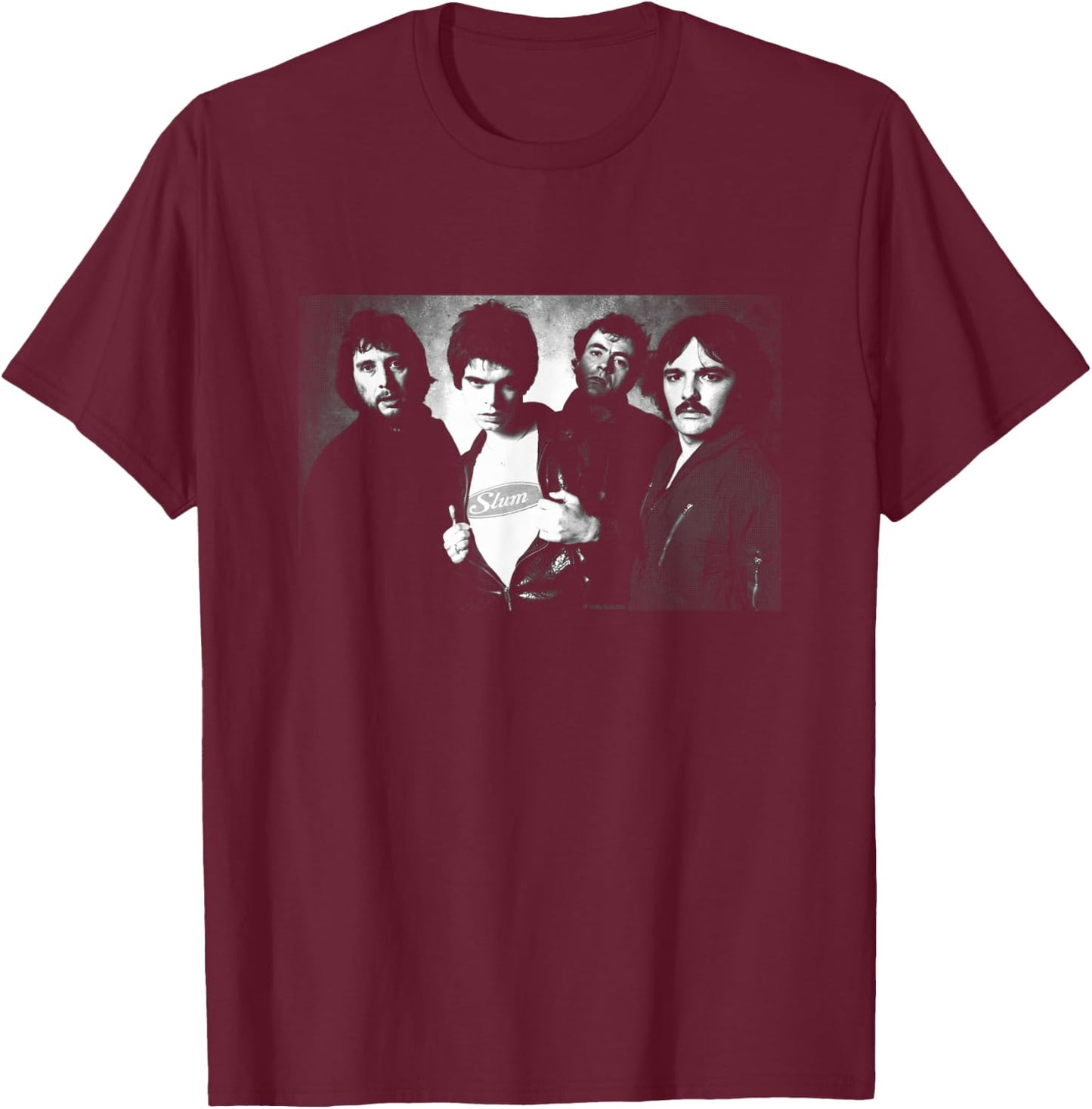 The Stranglers Band Portrait 1977 By Allan Ballard T-Shirt - T-Shirt | Maroon