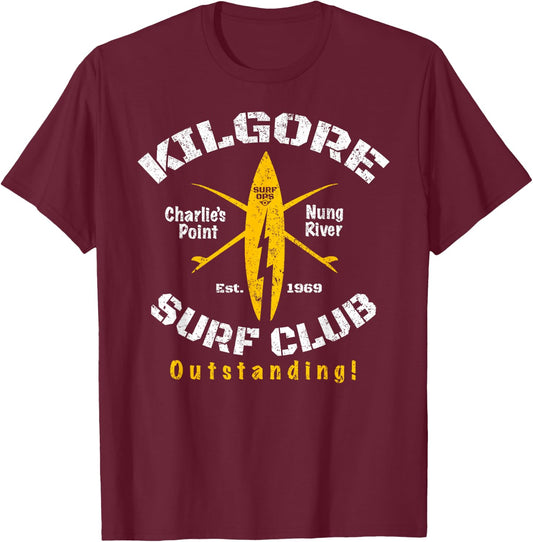 Surf Ops Kilgore Surf Club OUTSTANDING T-Shirt - T-Shirt | Maroon