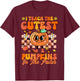 I Teach The Cutest Pumpkins In The Patch Halloween Teacher T-Shirt - T-Shirt | Maroon