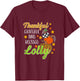 Thankful Grateful Blessed Lolly Autumn Fall Pumpkin T-Shirt - T-Shirt | Maroon