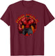 Marvel Universe Classic Red Hulk Circle Logo Vintage T-Shirt - T-Shirt | Maroon