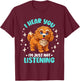 Dog Lover I Hear You I'm Just Not Listening Cavapoo Men Women Kids T-Shirt - T-Shirt | Maroon