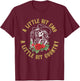 Little Bit Emo Little Bit Country Cowgirl Vintage Design T-Shirt - T-Shirt | Maroon