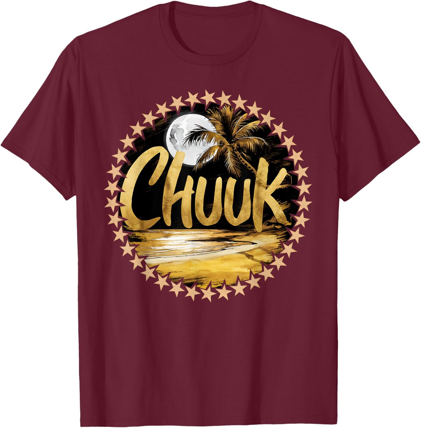 Nesian Heritage Chuukese Micronesia, Islander Chuuk , Small T-Shirt - T-Shirt | Maroon