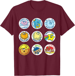 Scratch And Sniff Sticker Ice Cream, Scooper Dooper! Vintage T-Shirt - T-Shirt | Maroon