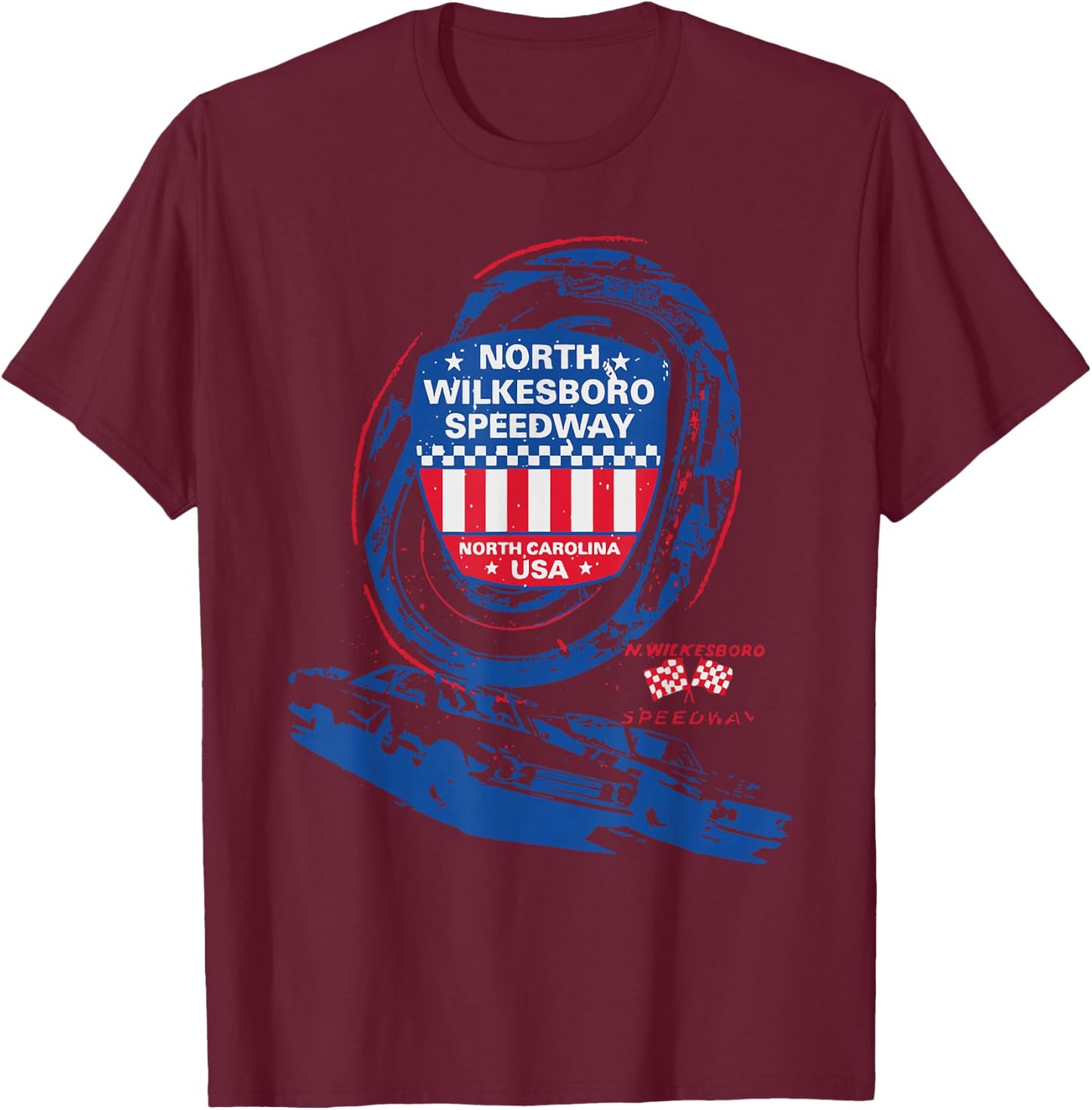 North Wilkesboro Speedway T-Shirt - T-Shirt | Maroon