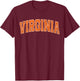 Virginia State Retro Orange Vintage Text T-Shirt - T-Shirt | Maroon