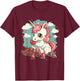 Strawberry Unicorn Cute Strawberries Fruit Animal Lover T-Shirt - T-Shirt | Maroon