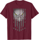 Patriotic Eagle Fighter Jets Fourth of July American Flag T-Shirt - T-Shirt | Maroon