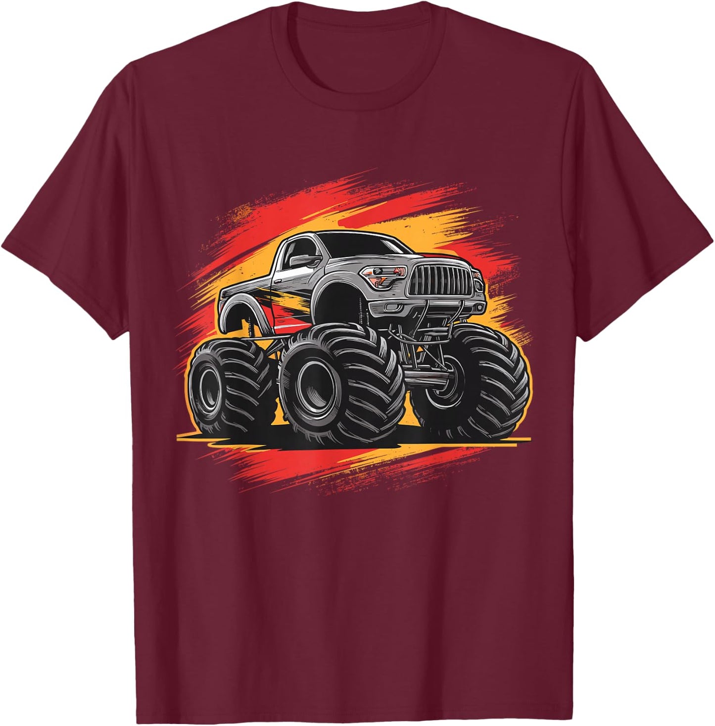 Monster Truck for toddlers Youth & Adults T-Shirt - T-Shirt | Maroon