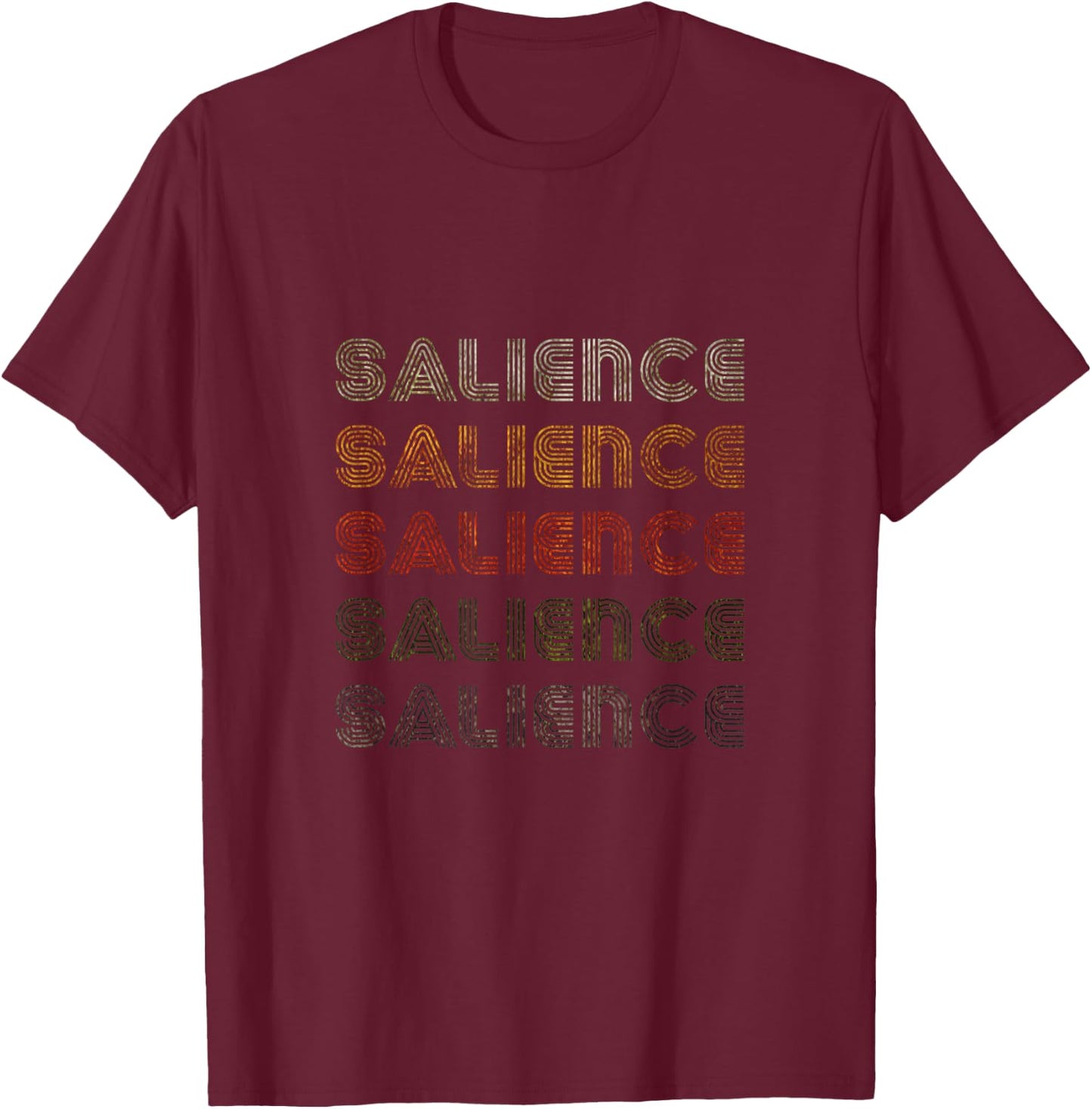 Love Heart Salience Grunge Vintage Style Black Salience T-Shirt - T-Shirt | Maroon