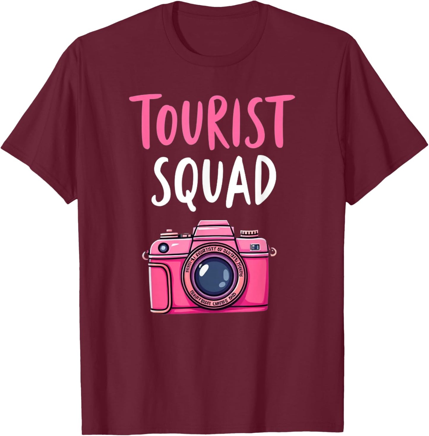 Tourist Squad For Family & Friends T-Shirt - T-Shirt | Maroon
