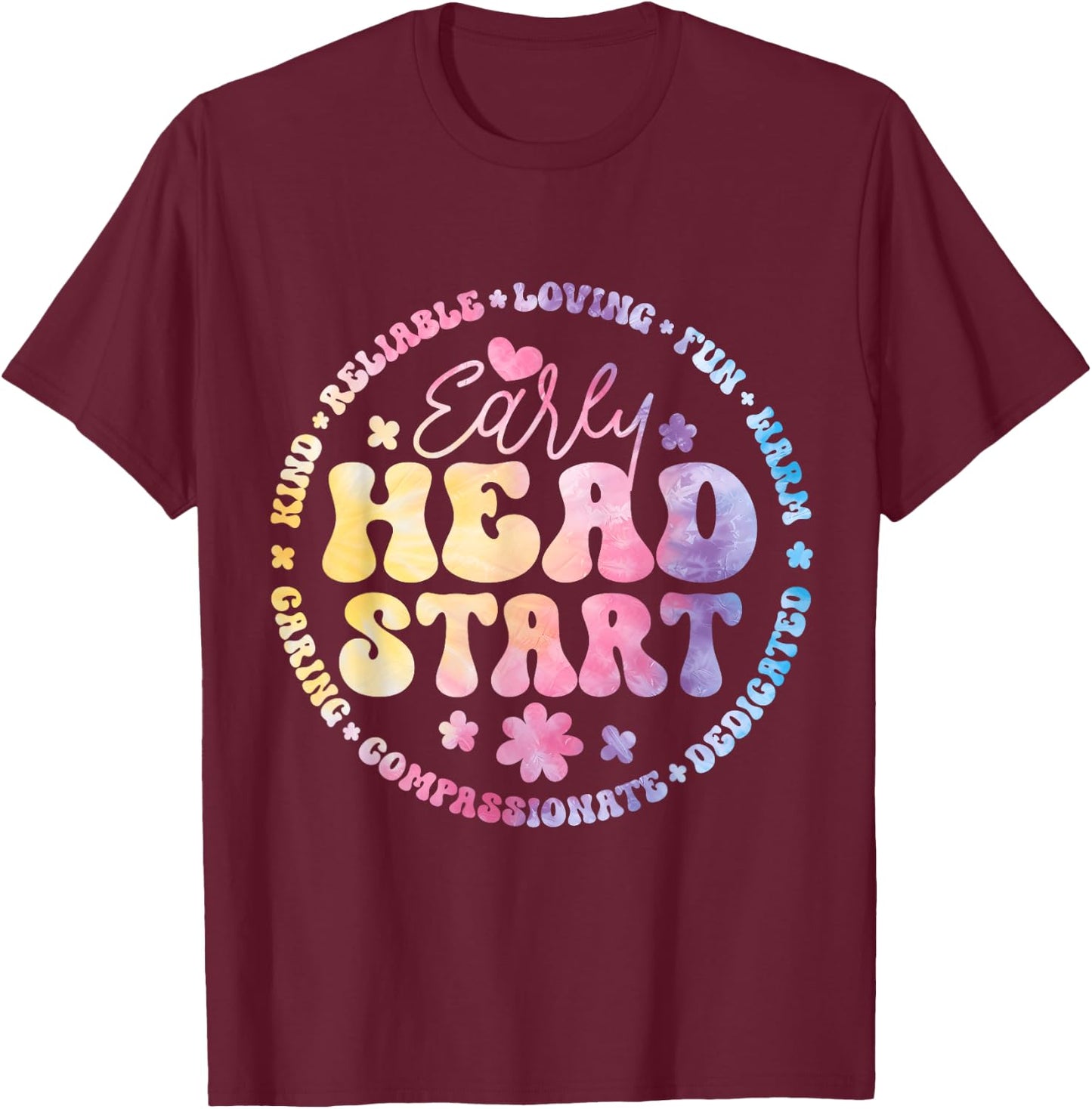 Early Head Start Squad Homeschool Teacher Headstart T-Shirt - T-Shirt | Maroon