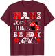 Nani Of The Birthday Girl Lady Bug Birthday Party T-Shirt - T-Shirt | Maroon