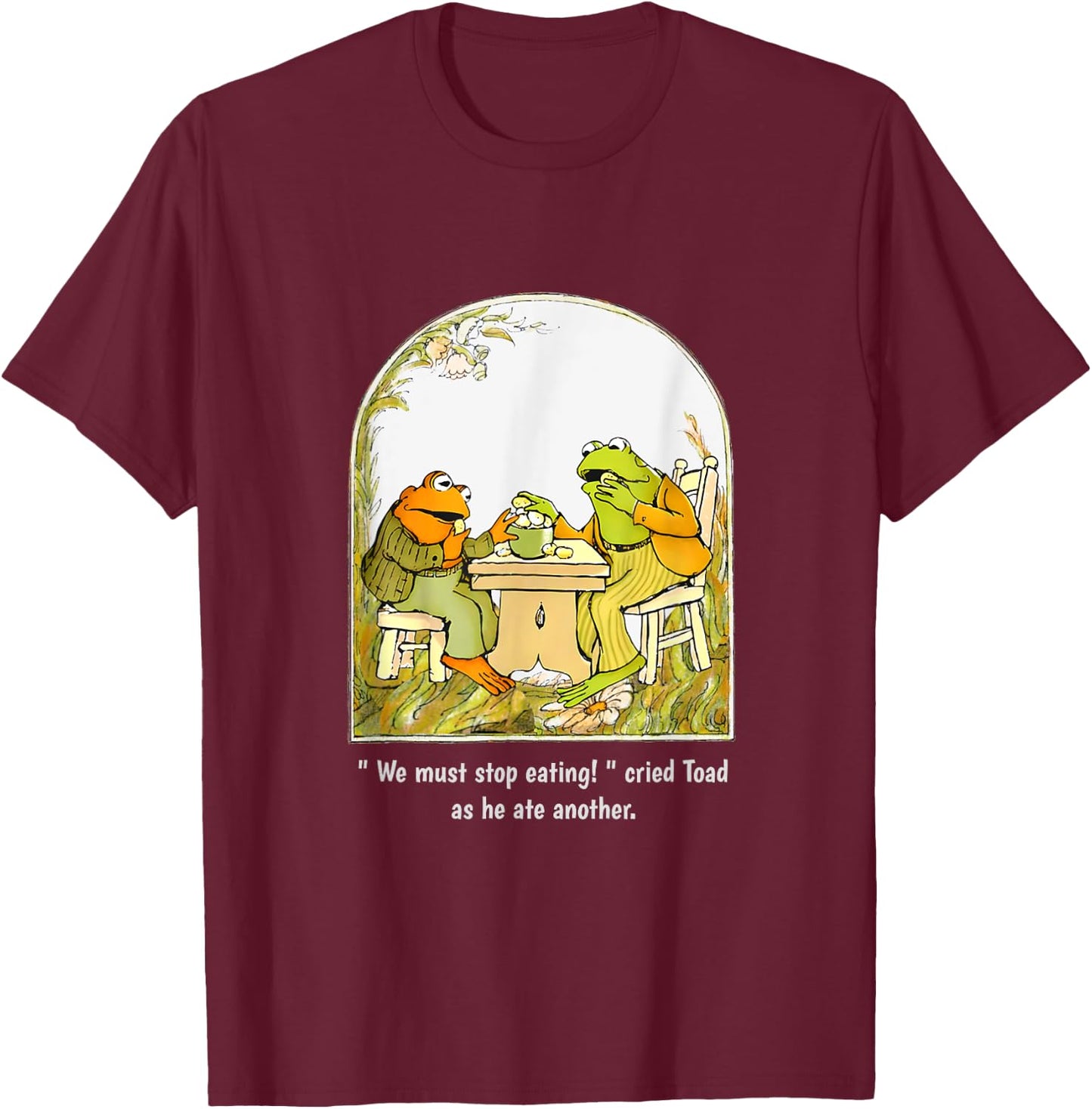 We Must Stop Eating Cried Toad as He Ate Another Frog Meme T-Shirt - T-Shirt | Maroon