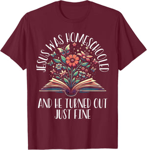 Homeschool Homeschooling Homeschooler Home Education T-Shirt - T-Shirt | Maroon
