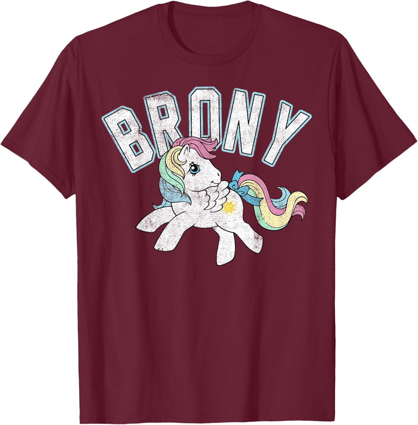 My Little Pony Brony Collegiate Style T-Shirt - T-Shirt | Maroon