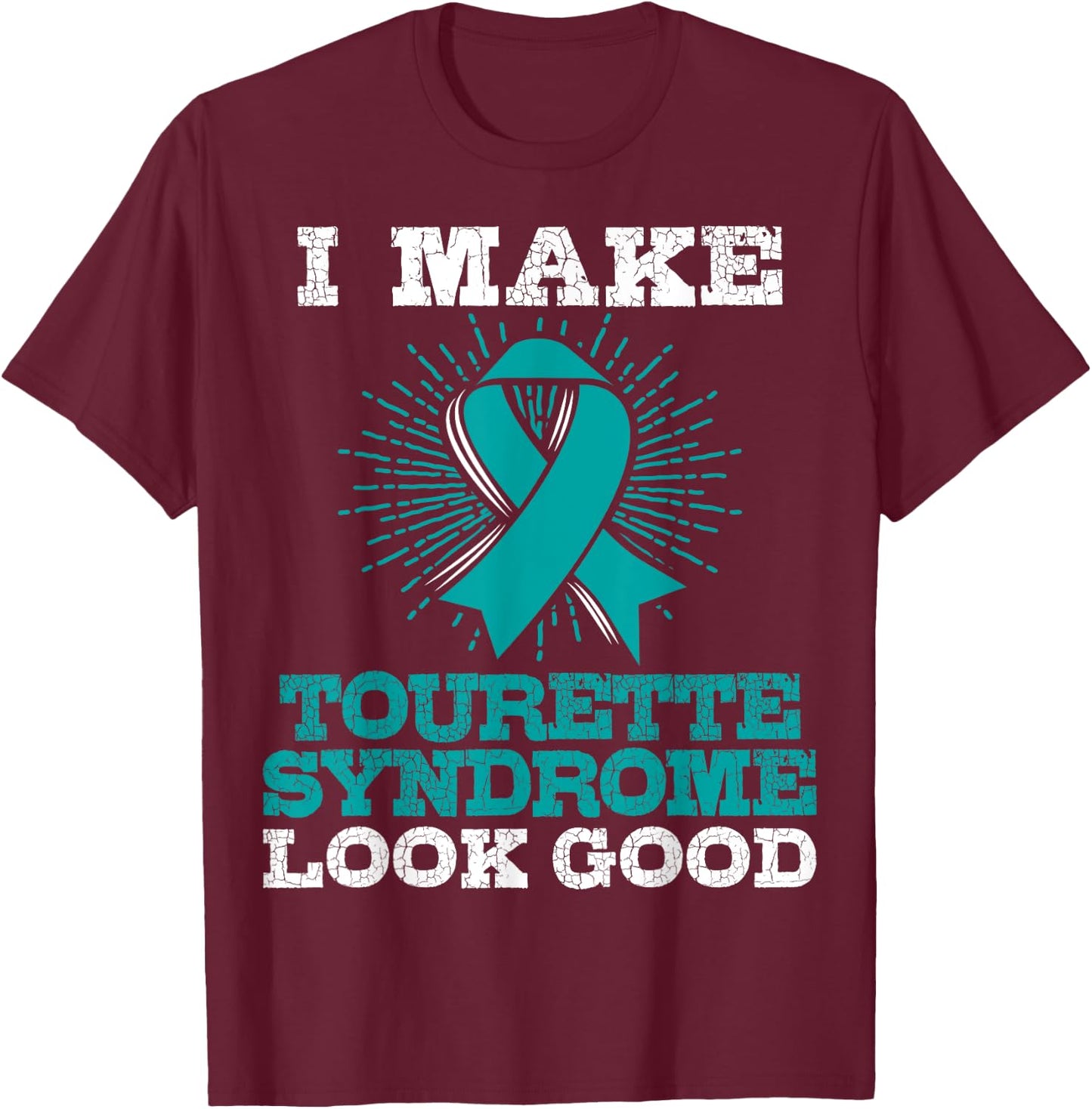 Tourette's Syndrome T Shirt - TS Awareness Gift T-Shirt - T-Shirt | Maroon