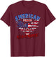 Nightmares Funny Outfits Vintage American Flag Dream Apparel T-Shirt - T-Shirt | Maroon
