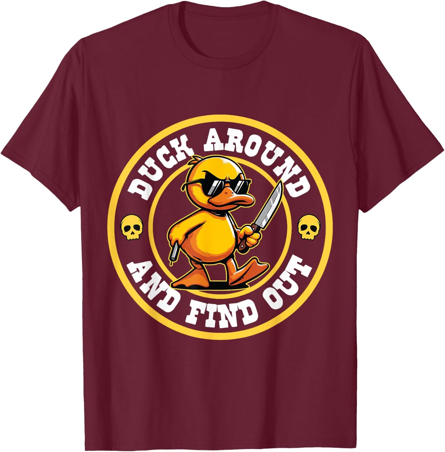 Duck Lover Art Men Women Boys Girls Rubber Duck Funny Ducks T-Shirt - T-Shirt | Maroon