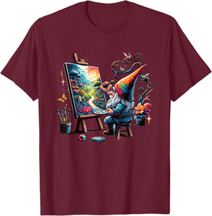 Garden Gnomes Gnome Lover Funny Gnome Gardening T-Shirt - T-Shirt | Maroon