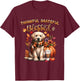 Labrador Retriever Dog pumpkin spice Happy Fall Yall autumn T-Shirt - T-Shirt | Maroon