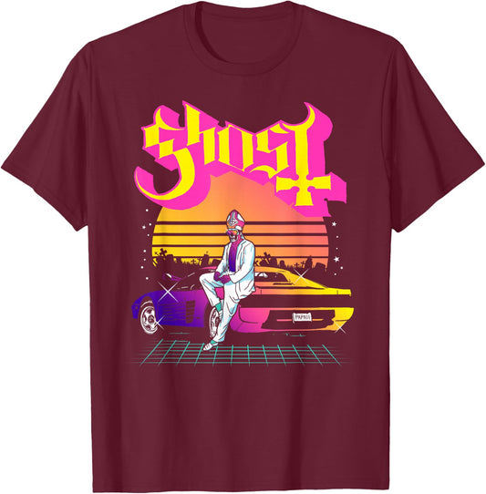 Ghost – Papa 2 Vice T-Shirt - T-Shirt | Maroon